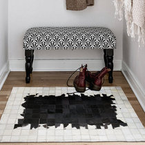 Cézanne entrance mat Nordic simple living room coffee table cowhide carpet modern study bedroom doormat customization
