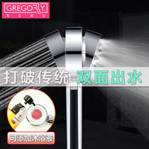 Goli Gaoli double-sided rain shower head supercharged household rain shower head Bath showerhead shower head set