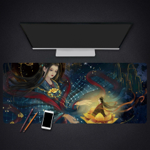 Beautiful Chinese style mouse pad super large original national tide ancient keyboard pad e-sports game table pad thick lock edge