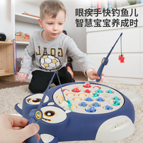 Fishing Toys Children Magnetic Fish Boy 1 One 3-year-old 4 female baby Puzzle 2 Kid Electric Spin Boy Girl