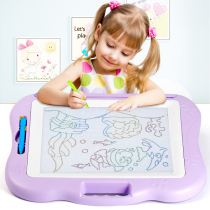 Childrens drawing board magnetic writing board puzzle color small boys and girls Toddler magnetic baby doodle 1-3 years old 2 toys