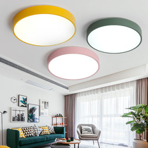 Bedroom light Ceiling light led simple modern warm romantic creative personality Macaron round childrens room lamps