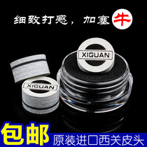 West Custom Black Route Billiards Leather Tip Tip Tip Tip Head Head