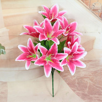 Emulated lotus flower lily lotus flower for Buddhist supplies temple buddha decoration flowers fake flowers home thyme
