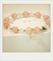 Pink cute bracelet female hand string best friend bracelet Female rabbit bracelet Childrens female sports European strawberry