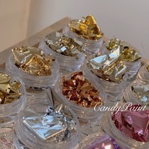 Candipaint Hand Grip Ultrathin Imported Gold Leaf Double-sided Ultra Soft Suit Post Whole Trendy Colorful Medecine Gold Leaf