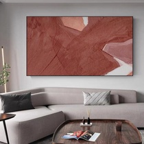 Pure hand-painted living room banner high-end handmade oil painting post-modern sofa background wall abstract hanging painting light luxury decorative painting
