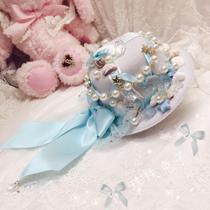 Pearl Rabbit original lolita hand for diyap dolphin shells Marine aqua series Small courtesy hat edge clip
