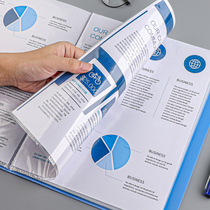 a4 folder transparent insert information book multi-layer student stationery test paper storage bag finishing artifact office supplies binder file storage folder spectrum clip certificate collection book thickened