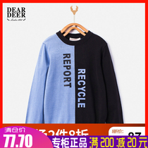 Didi Deer Boy Long Sleeve Smut 2019 Spring New Knitwear Childrens Casual Color Color Pullover Sweater Tide