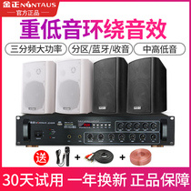 Jinzheng A5 wall-mounted audio wall-mounted speaker Conference room speaker Supermarket shop restaurant background music set Hanging ceiling embedded amplifier Clothing milk tea shop public broadcasting system
