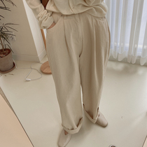 Spot Herman Joo Korean Han Fan Cowdenim cotton 100% Western Pants Casual Pants 2color D