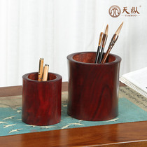 African Zambian blood sandalwood pen holder size set of storage pen insert hand hollowed out mahogany pen barrel two pieces