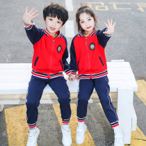 Kindergarten Garden Clothing Spring Autumn Suit Elementary School Childrens School Uniform Class Clothes Pure Cotton Children Autumn Ingléo English Wind Autumn Winter Five sets