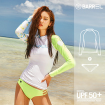 (NEW set) BARREL2019 womens color long sleeve sunscreen Swimwear swimsuit ODD
