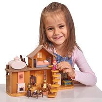 Martha and Bear Doll Villa House Children Girl Play Home Toys 3-Year-Old Gifts