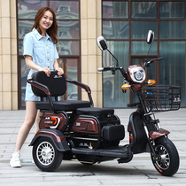Phoenix electric tricycle home 48 60V light small scooter to pick up children parent-child three-seater electric car