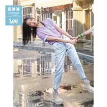 Lee mall with the same paragraph 22 spring and summer new fine jade overdraft cool 411 boyfriend cool blue female jeans LWB1004116US