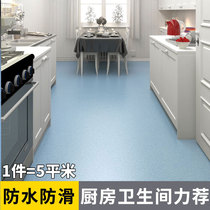 PVC floor leather floor glue Commercial wear-resistant household plastic floor mat Kitchen bathroom floor leather cement floor sticker