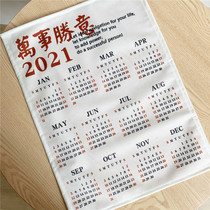 Everything is better hanging cloth decorative cloth background cloth hand account English Tulip photography bottoming tablecloth cloth strips