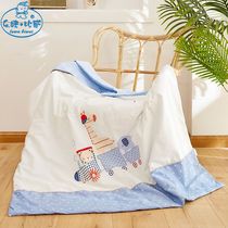Baby Xia Liang was washed by the newborn spring and autumn by the spring and summer baby air conditioner by pure cotton quilt