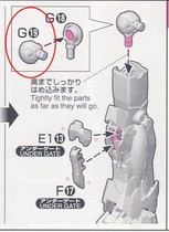 Li Xiang AE RG Unicorn Gundam Crotch G19 G20 Metal Reinforced Parts Patch Parts