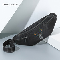 COILEN KLAON waist bag men's leather tide brand diagonal bag business leisure new shoulder bag chest bag men