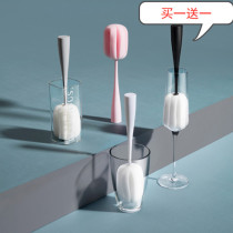 Easy to clean bottle brush Can be vertical cup brush Thermos cup sponge cleaning cup brush cleaning brush Glass cleaning brush