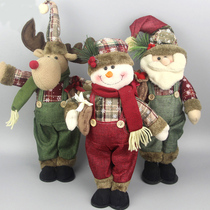 Christmas doll Christmas puppet old man snowman elk desktop bar decoration Christmas decorations arrangement