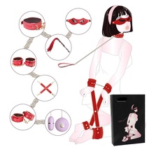 sm adult sex toy leather 7-piece set PU crocodile Sawtooth seven-piece set sex kit for women