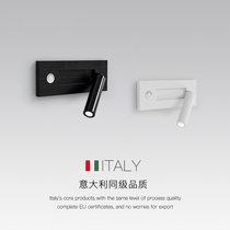 Led bedside light Nordic no main light design Bedroom living room modern minimalist reading light Hotel rotatable wall lamp