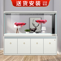 Ruimei fish tank seven seconds Series 7s Fanghua living room household medium-sized water-free super white glass bottom filter aquarium