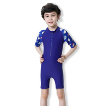 Childrens swimwear quick-drying sunscreen boys and childrens childrens childrens baby one-piece swimsuit