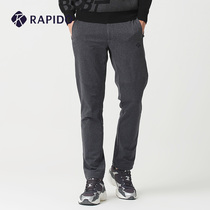 RAPIDO winter mens elastic band comfortable business straight casual quality sports snowflake trousers