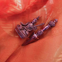 Aqing tungsten gold Lotus Master pendant Vajra set pendant