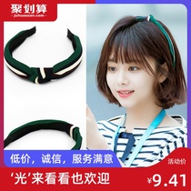 20191050 Weixin Korean wave flower with hair hoop headband hair jewelry headdress Yiwu jewelry factory