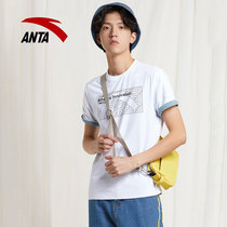 Anta mens short sleeve 2021 flagship new breathable loose T-shirt spring mens casual sports shirt