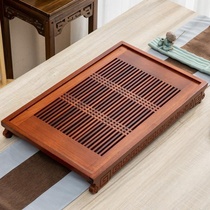 Tea tray solid wood tea table household drawer style simple chicken wing Wood Tea Sea Rosewood kung fu tea set living room Modern