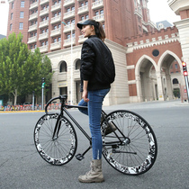 Official dead flying bicycle male adult female reverse brake Net Red Bend Road Racing solid fetus light Live