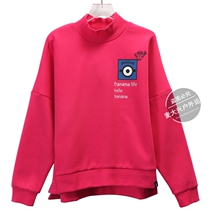 361 Sweatshirt Women High Collar 2019 Winter New Womens 361 Degree Thick Stand Collar Yellow Pullover Sweatshirt