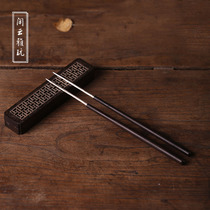 Xian Yunya toys handmade high-quality new sterling silver ebony incense chopsticks incense incense agarwood incense clip incense tool