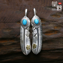 Cattle blunt Seiko Takaqiao Silver Pine Rose Flower Pending 925 pure silver 18K gold reconstruction accessories