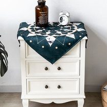 Nordic ins Bedside table tablecloth Suede waterproof and dustproof cloth Small tablecloth fabric Bedroom cover cloth towel Simple and modern