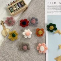 Elegant Wind Colorful Brooch Parent-child Heart-child Anecdote Petals Petals Pin Bag Clothes Matching Adornment Women