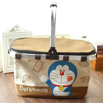 Outer single bow cat picnic basket folding tin foil insulation basket storage bag basket out insulation basket