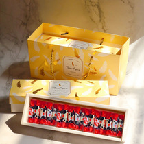 New year golden candy snowflake cake box nougat high-end gift box snow Mei Niang mooncake box Spring Festival