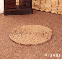 Straw futon tatami cushion straw non-slip woven moisture-proof cushion carpet portable Japanese picnic mat handmade grass