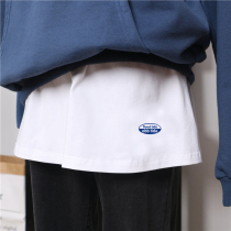 Skirt womens autumn and winter bottoming short skirt with sweater folded fart curtain hem with white skirt to cover the ass artifact