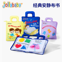 jollybaby Quiet Cloth Books Baby Tear-resistant Bite Montessori Early Teach Baby Tear-resistant Book Toys