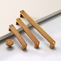New Chinese cabinet door handle yellow ancient bronze cabinet cabinet retro handle wardrobe drawers antique bronze Chinese door handle